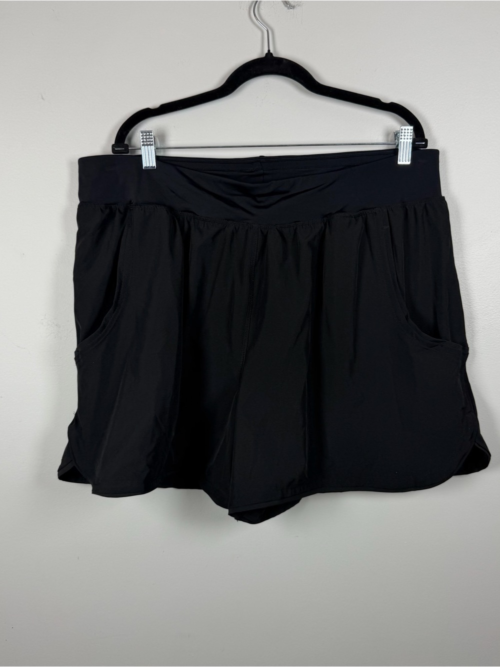 New Swimsuits for All Black Swim Shorts Bottoms Modest High Waisted Size 20